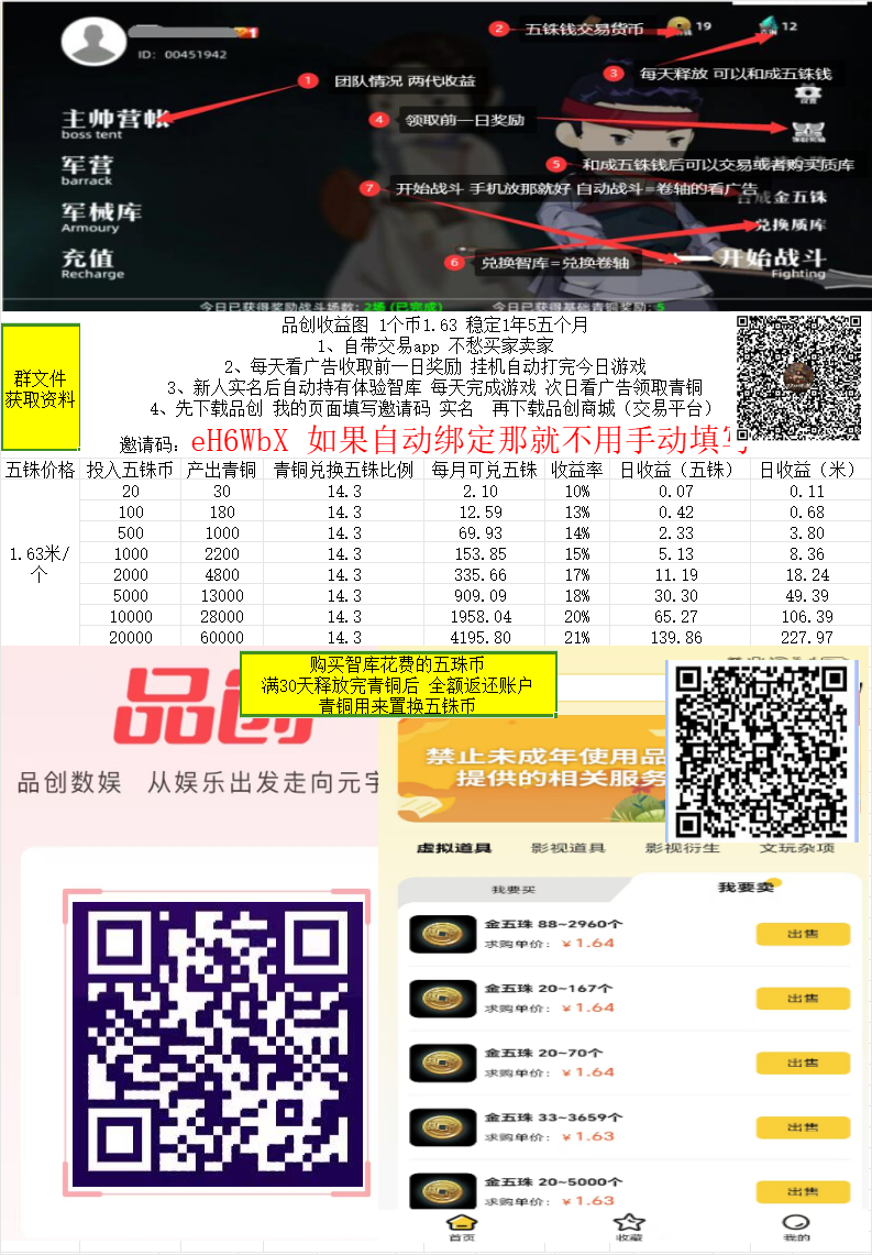 动创数娱游戏打金+复投模式每天3分钟自带交易app1个1.78米