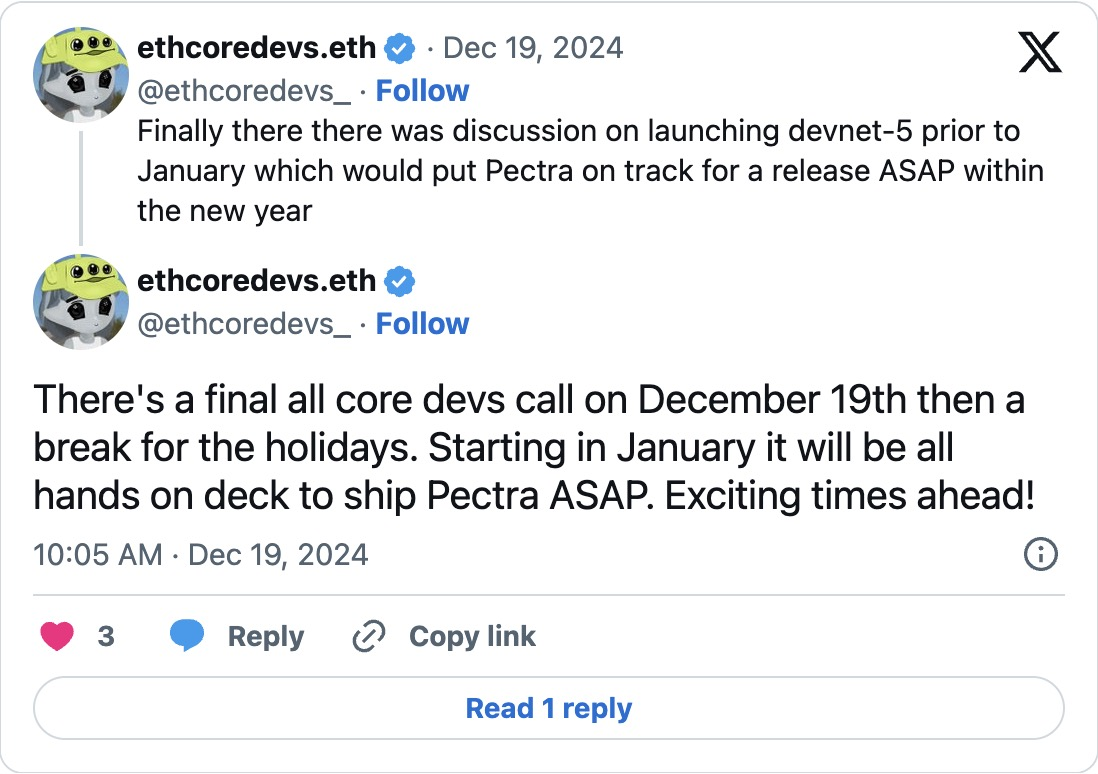 以太坊即将升级，Pectra能否助力ETH价格飙升？