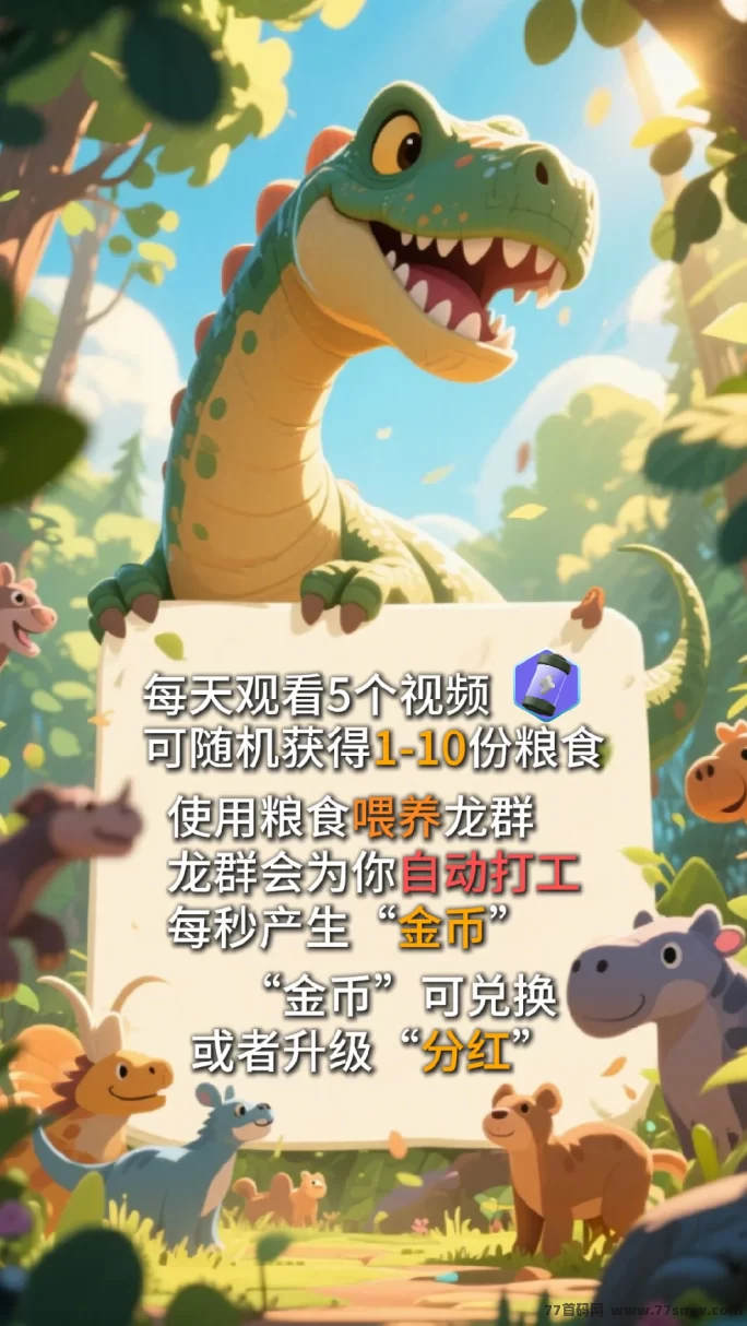 恐龙打工日记：升级赚分荭，等级越高收溢越丰厚！