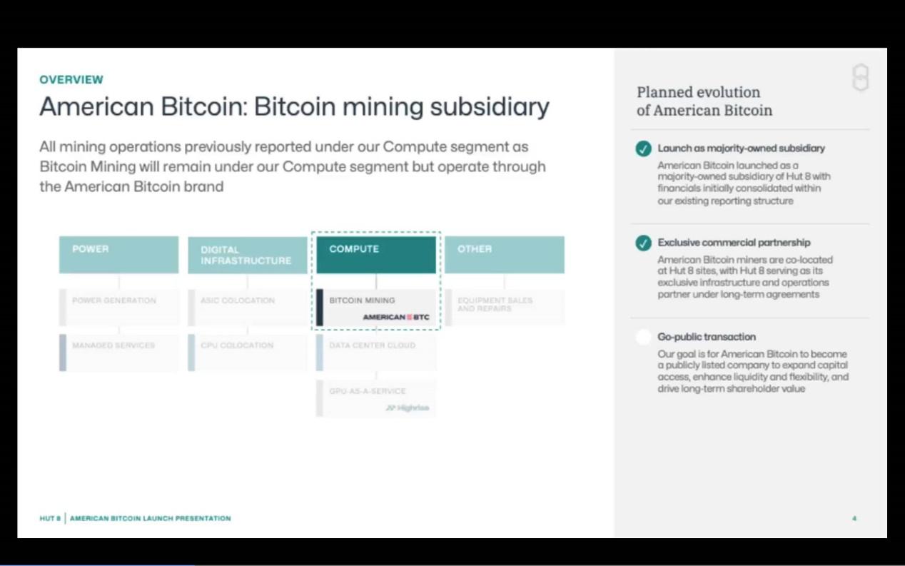 川普家族进军矿圈，成立American Bitcoin欲夺全球最大矿企桂冠
