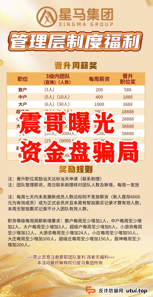 【星马集团】跟单资金盘骗局，原“众益汇”所开，绝对的短命盘 