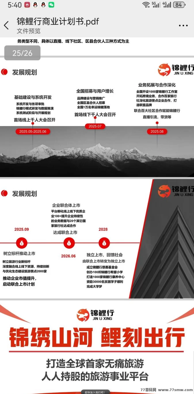 锦鲤行0撸首码震撼上线！双模式可选，实体旅游托底+质押承兑打造稳健闭环新生态！