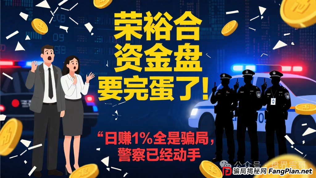 荣裕合资金盘要完蛋了！日赚1%全是骗局，警察已经动手，你的血汗钱可能要打水漂