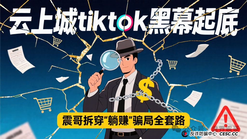 云上城tiktok黑幕起底：震哥拆穿跨境电商＂躺赚＂骗局全套路